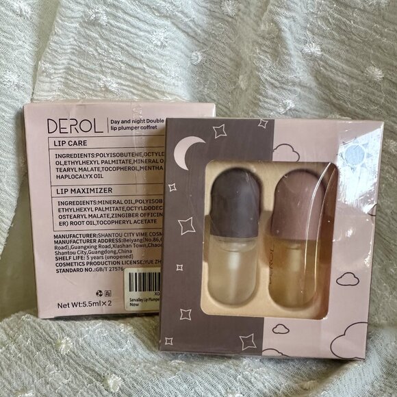 DEROL Day and Night Lip Plumper Bundle - Picture 1 of 1